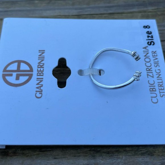 Giani Bernini Women Rings Sterling Silver Cubic Zirconia Rings Size 8 $40 - Picture 2 of 13